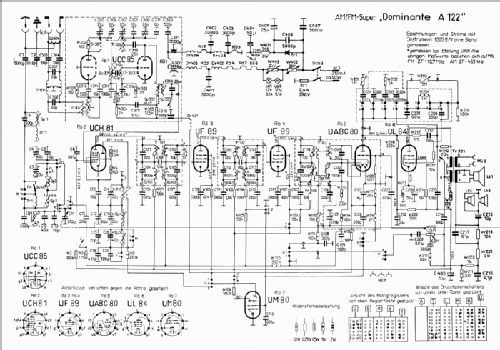 AM/FM Super-Dominante A122 Typ 1132; Funkwerk Dresden, (ID = 17145) Radio