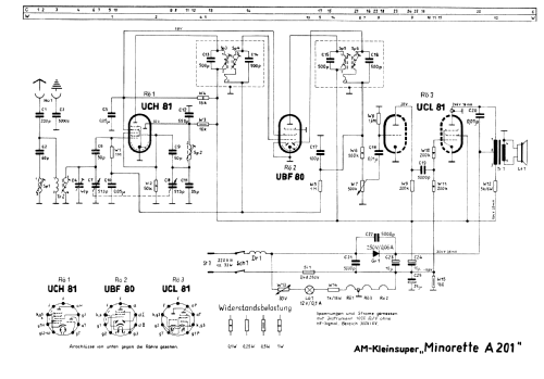 Minorette A201; Funkwerk Dresden, (ID = 192306) Radio