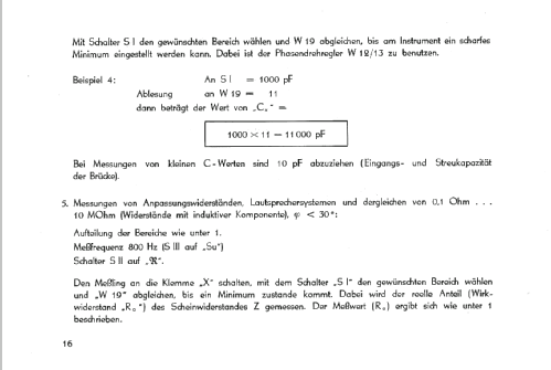 RLC-Messbrücke 221; Funkwerk Dresden, (ID = 539722) Equipment