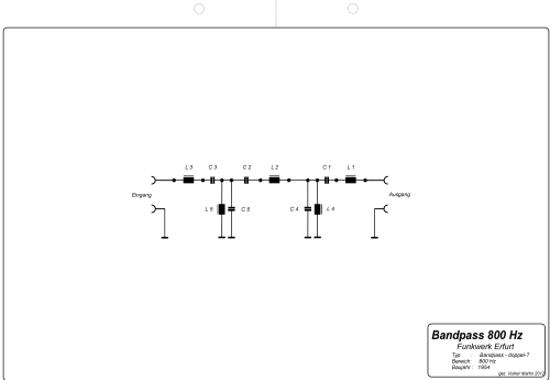 Bandpass 800 Hz Typ 233; Funkwerk Erfurt, VEB (ID = 1288055) Equipment