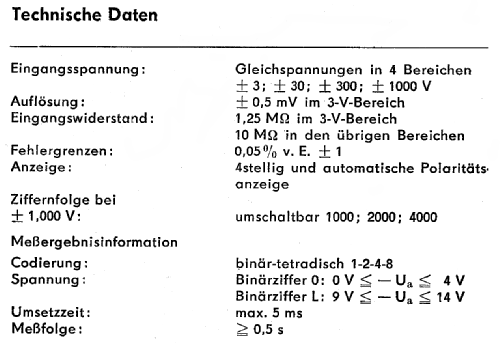 Digitalvoltmeter 4015; Funkwerk Erfurt, VEB (ID = 1586478) Equipment