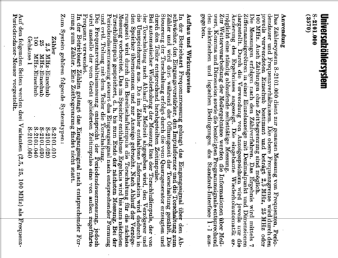 Frequenz-Periodendauermesser S-2101.520; Funkwerk Erfurt, VEB (ID = 1884312) Equipment