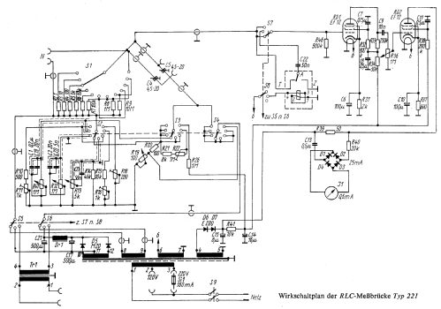 RLC-Messbrücke 221; Funkwerk Erfurt, VEB (ID = 842552) Ausrüstung