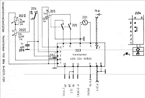 Verstärker 100 MHz S-2201.030; Funkwerk Erfurt, VEB (ID = 689163) Equipment