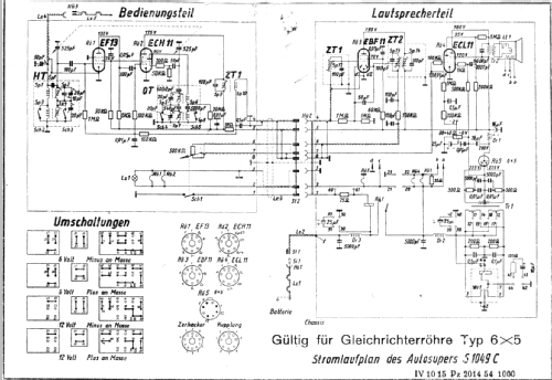 S1049C; Funkwerk Halle FWH, (ID = 1068106) Car Radio