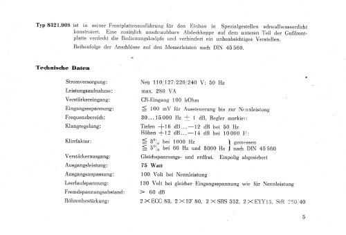 Kraftverstärker 75 Watt 8321.906; Funkwerk Kölleda, (ID = 2185307) Ampl/Mixer