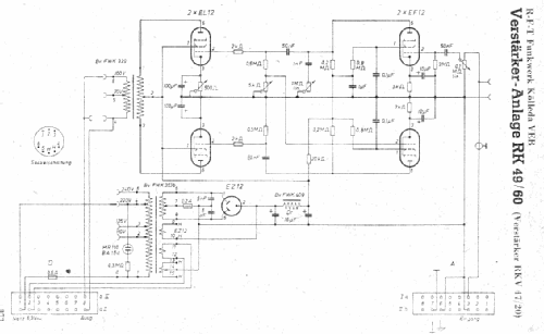 Verstärker-Anlage RK49/20; Funkwerk Kölleda, (ID = 7051) Verst/Mix