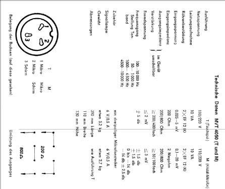 MVT4050M; Funkwerk Leipzig, (ID = 330646) Ampl/Mixer
