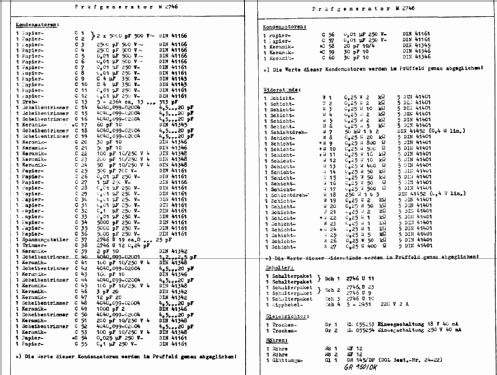 Prüfgenerator M2746; Funkwerk Leipzig, (ID = 233620) Equipment