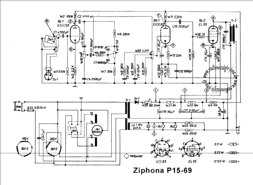 Ziphona P15-69KW; Funkwerk Zittau, VEB (ID = 696539) Ton-Bild