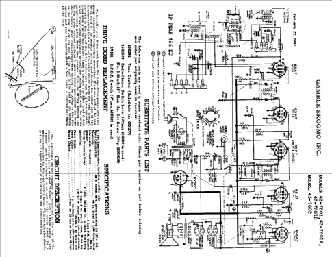 43-7602 ; Gamble-Skogmo, Inc.; (ID = 364260) Radio