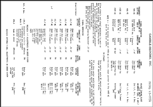 43-7851 ; Gamble-Skogmo, Inc.; (ID = 285736) Radio