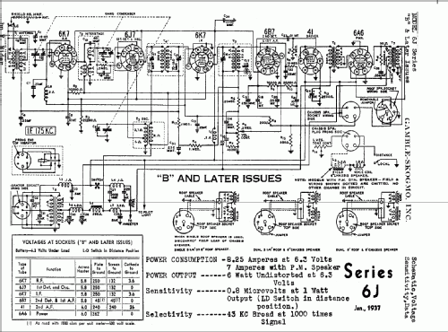 6J Ch= Series B; Gamble-Skogmo, Inc.; (ID = 374767) Car Radio