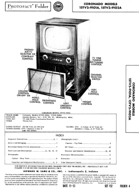 Coronado 15TV2-9101A; Gamble-Skogmo, Inc.; (ID = 2984857) Television