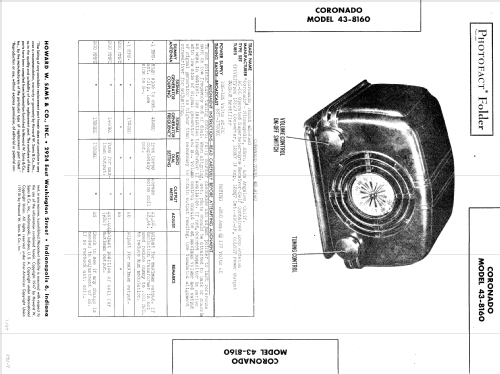 Coronado 43-8160 ; Gamble-Skogmo, Inc.; (ID = 597482) Radio