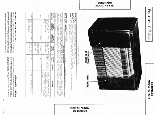 Coronado 43-8213 Ch= 45D17G; Gamble-Skogmo, Inc.; (ID = 472470) Radio