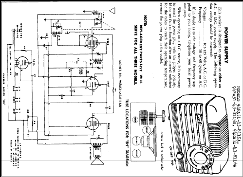 Coronado 94RA31-43-8115B ; Gamble-Skogmo, Inc.; (ID = 264999) Radio