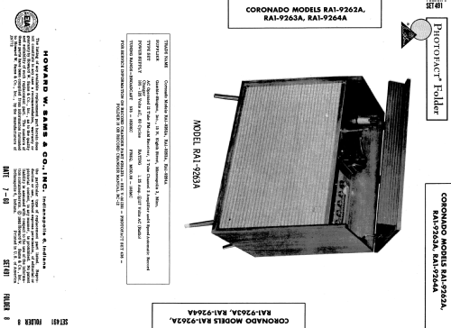 Coronado RA1-9262A ; Gamble-Skogmo, Inc.; (ID = 591436) Radio