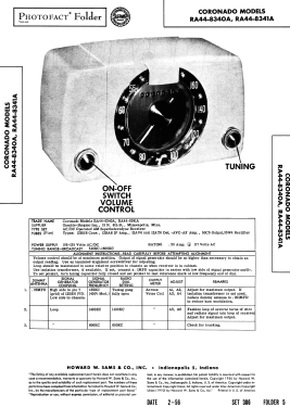 Coronado RA44-8340A ; Gamble-Skogmo, Inc.; (ID = 2729917) Radio