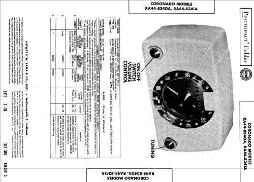 Coronado RA44-8340A ; Gamble-Skogmo, Inc.; (ID = 556230) Radio