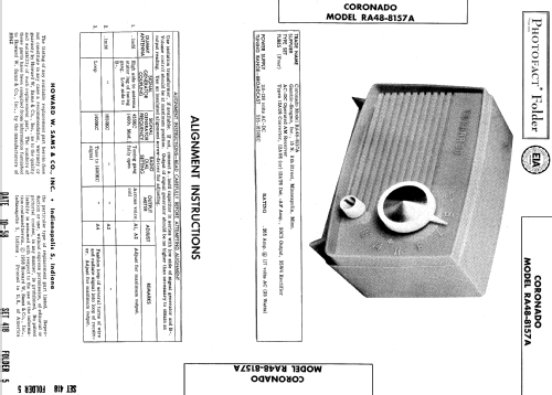 Coronado RA48-8157A ; Gamble-Skogmo, Inc.; (ID = 556241) Radio