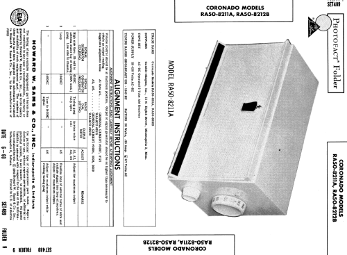 Coronado RA50-8212B ; Gamble-Skogmo, Inc.; (ID = 559340) Radio