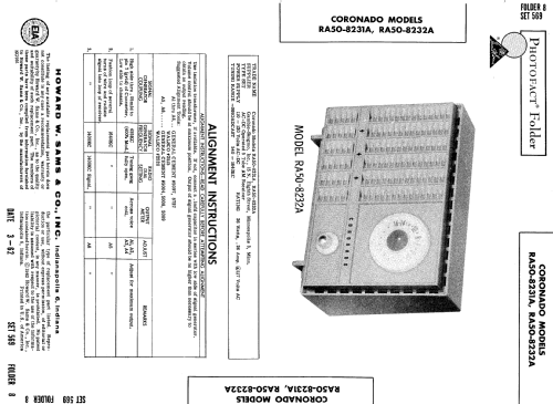 Coronado RA50-8232A ; Gamble-Skogmo, Inc.; (ID = 556262) Radio