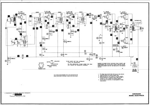 Coronado Transistor Six RA50-9902A; Gamble-Skogmo, Inc.; (ID = 568622) Radio