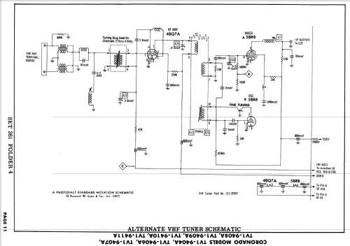 Coronado TV1-9407A ; Gamble-Skogmo, Inc.; (ID = 1720437) Televisión