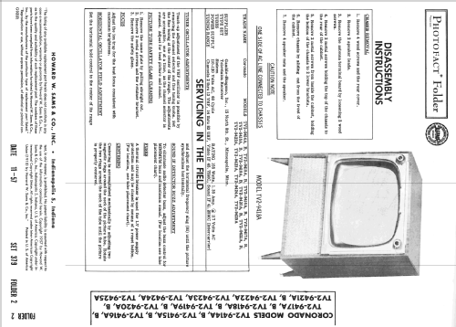 Coronado TV2-9423A; Gamble-Skogmo, Inc.; (ID = 2473319) Télévision