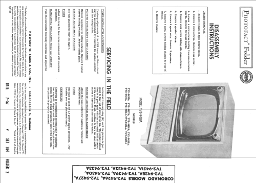Coronado TV2-9433A; Gamble-Skogmo, Inc.; (ID = 2407164) Television
