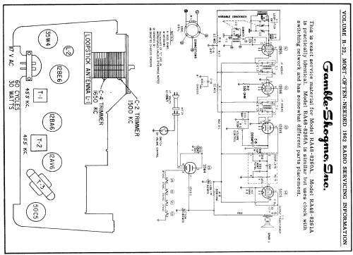 Coronado RA48-8260A ; Gamble-Skogmo, Inc.; (ID = 153623) Radio