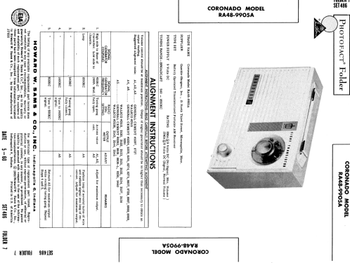 Coronado RA48-9905A ; Gamble-Skogmo, Inc.; (ID = 563049) Radio