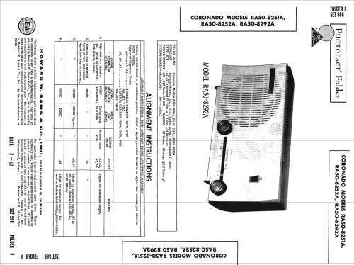 Coronado RA50-8251 ; Gamble-Skogmo, Inc.; (ID = 956641) Radio