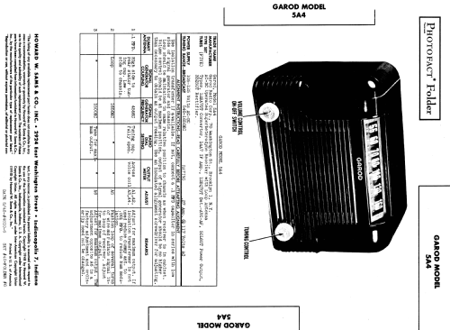 5A4 The Thriftee ; Garod Radio Corp.; (ID = 983948) Radio