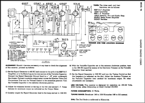 6A ; Garod Radio Corp.; (ID = 384035) Radio