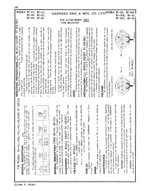 RC-50; Garrard Eng. & Mfg. (ID = 2939497) Reg-Riprod