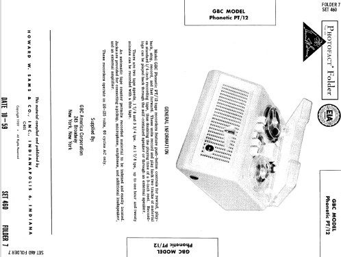 Phonetic PT/12; GBC; Milano (ID = 592055) Ton-Bild