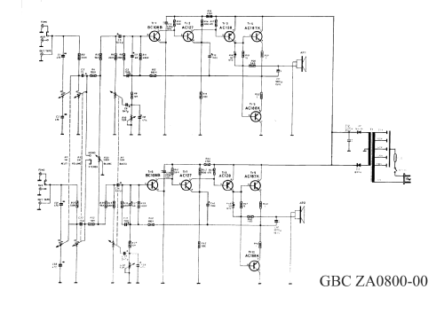 Amplificatore ZA0800-00; GBC; Milano (ID = 2577223) Ampl/Mixer