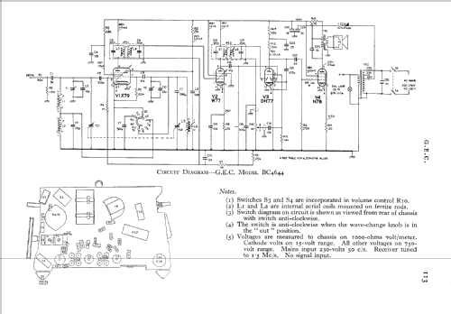 AC Compact BC4644; GEC, General (ID = 555014) Radio