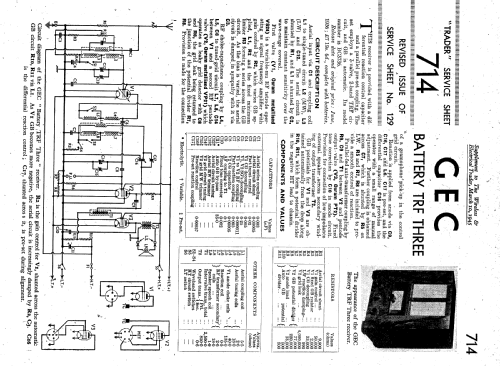 Battery TRF3 BC3736; GEC, General (ID = 2173959) Radio