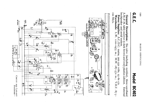 BC402; GEC, General (ID = 584594) Radio