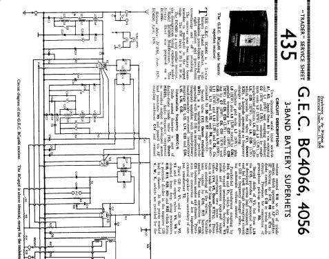 BC4056; GEC, General (ID = 1311912) Radio