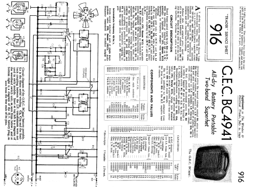 BC4941; GEC, General (ID = 2275509) Radio