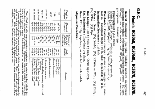 All-Wave Bandspread Radiogram BC5068; GEC, General (ID = 531340) Radio