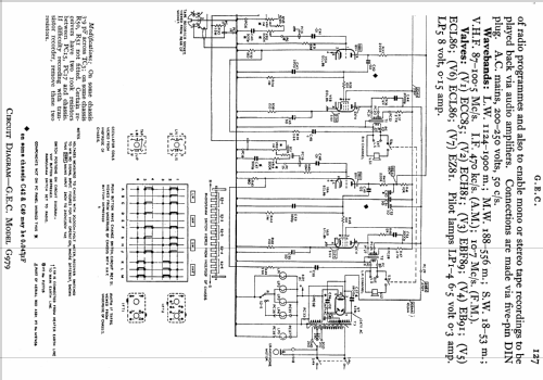 G979; GEC, General (ID = 775266) Radio