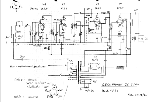 Gecophone BC3240; GEC, General (ID = 54334) Radio