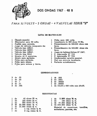 1967 48B; Geloso Argentina; (ID = 2931273) Radio