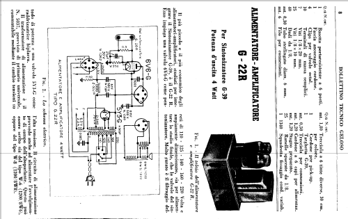 alimentatore amplificatore G22-R; Geloso SA; Milano (ID = 299775) Verst/Mix