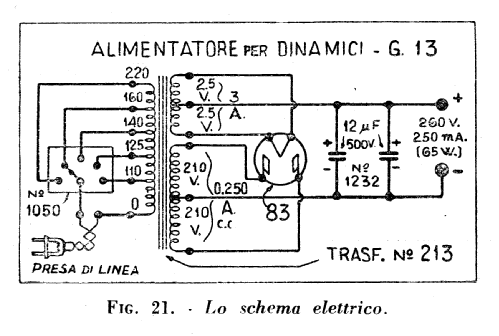 alimentatore per dinamici G13; Geloso SA; Milano (ID = 389889) Strom-V